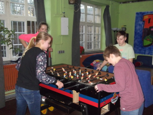 Tischfußball macht Spaß