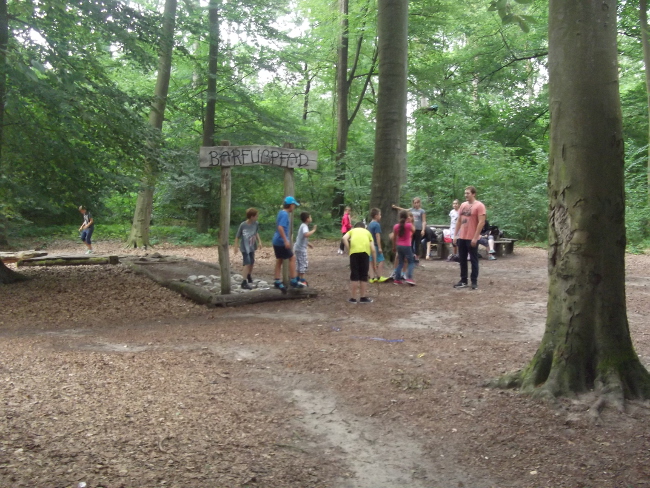 Auf dem Waldspielplatz in Speyer